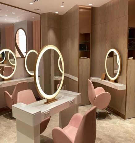 Circle & Square Shaped Gold Plated Mirrors – Sisters Beauty Lounge